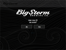 Tablet Screenshot of bigstormbrewery.com